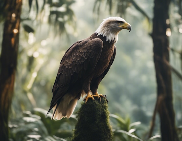 Ein Adler im Dschungel