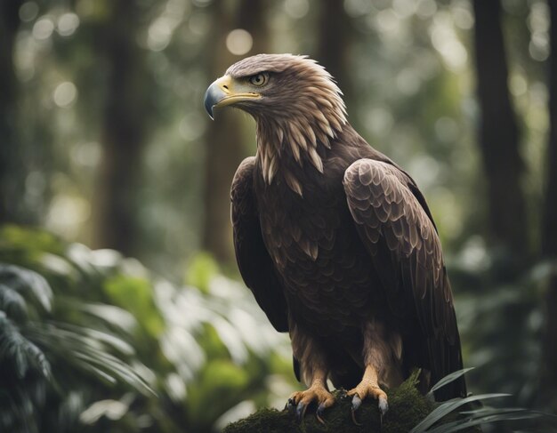 Ein Adler im Dschungel