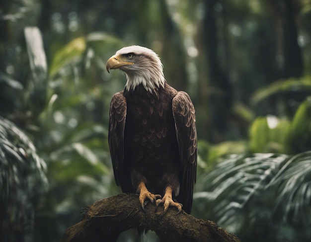 Ein Adler im Dschungel