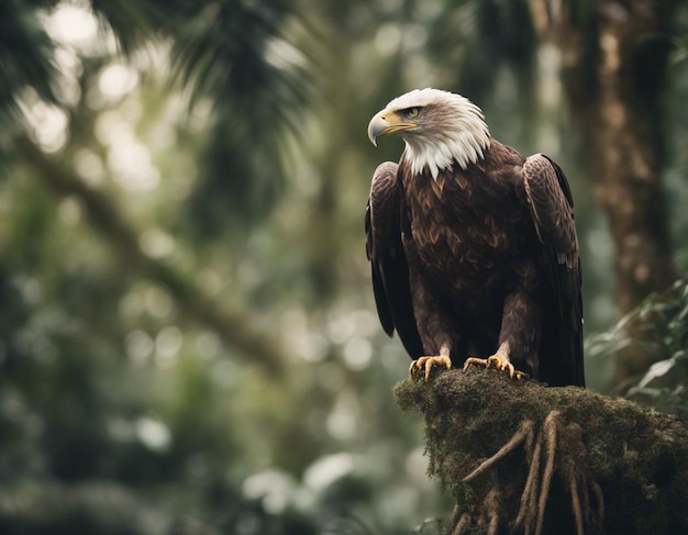 Ein Adler im Dschungel