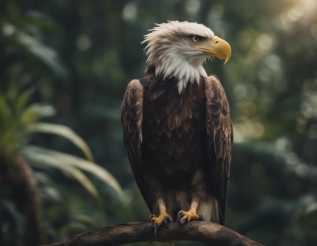 Ein Adler im Dschungel