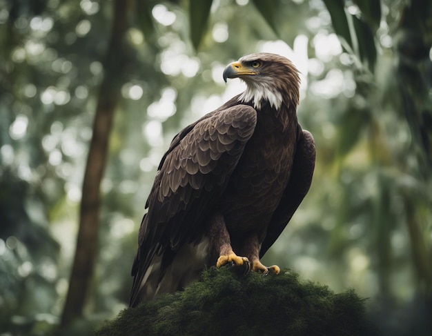 Ein Adler im Dschungel