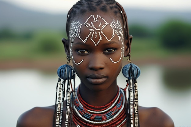 Foto ein afrikanischer stammestanz