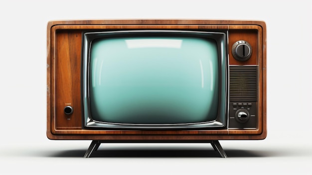 Ein alter Vintage-Fernseher auf einem durchsichtigen Hintergrund