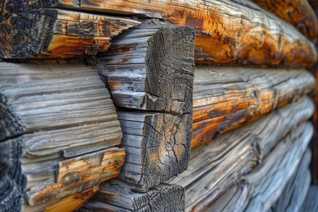 Foto ein altes holzhaus strahlt rustikalen charme mit geschichten aus