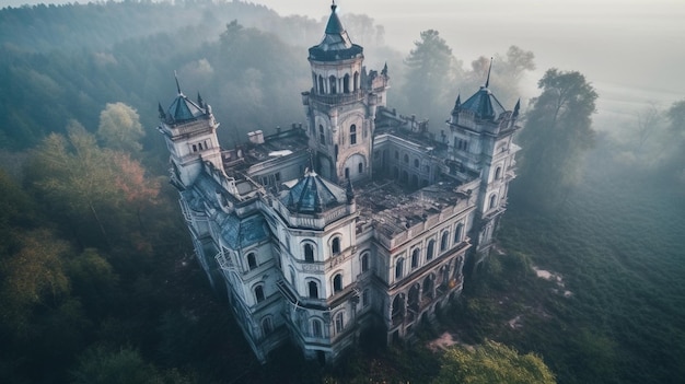 Ein altes Schloss im Wald