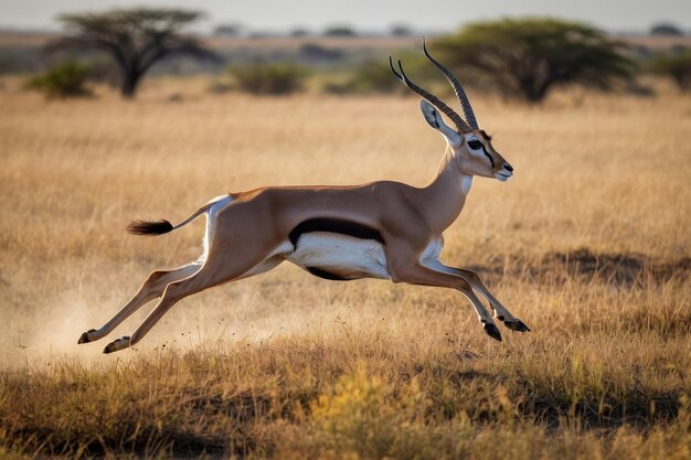 Ein anmutiger Impala in der Savanne