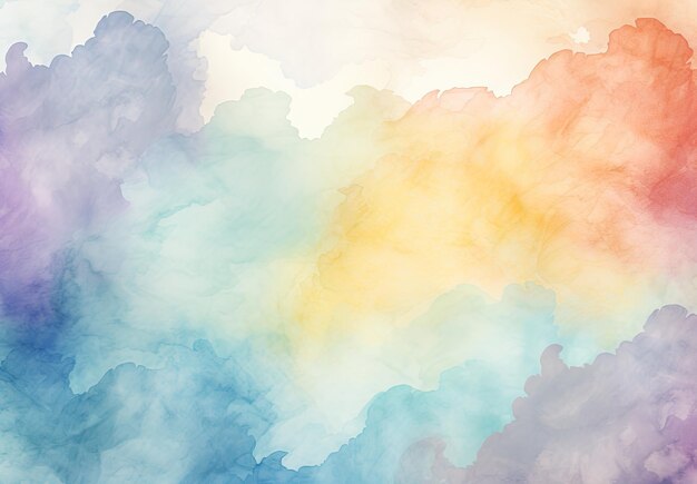 Ein Aquarell-Hintergrund aus bunter Farbe