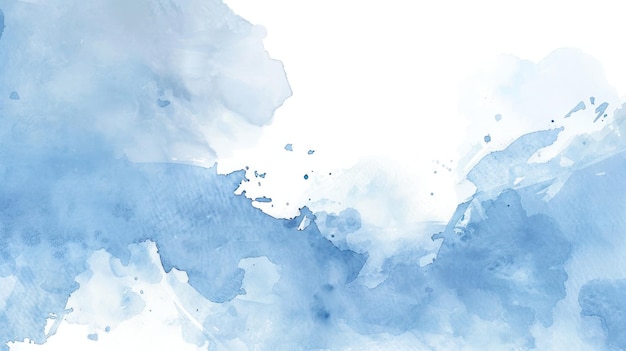ein Aquarellgemälde aus blau-weißen Aquarellen