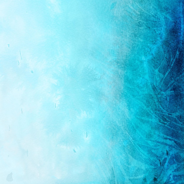ein Aquarellgemälde mit blauem abstrakten Hintergrund