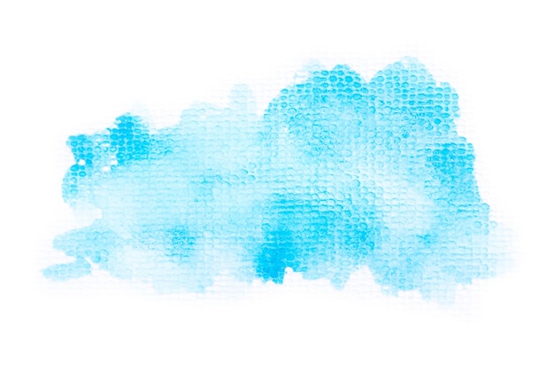 Ein Aquarellhintergrund mit einer blauen und weißen Wolke.