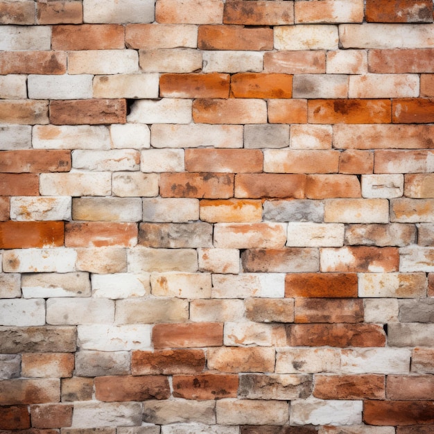 Ein atemberaubender Fusion-Orange-Weiß-Backsteinmauer-Texturhintergrund