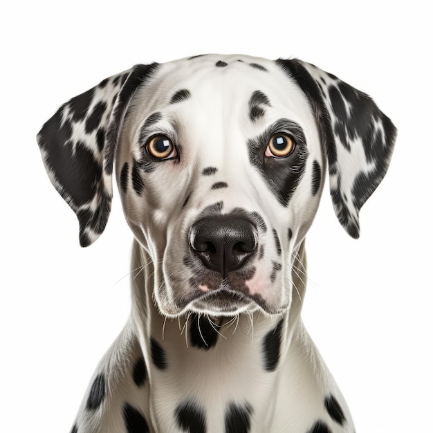 Ein atemberaubendes Porträt eines dalmatinischen Hundes im National Geographic-Stil