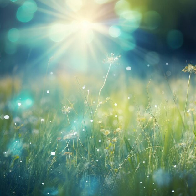 Foto ein ausbruch fröhlicher farbenfroher frühlings-sommer-hintergrund