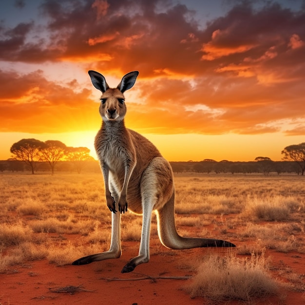 Ein australischer Känguru