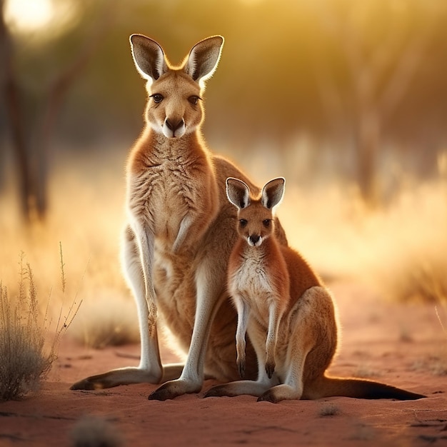 Ein australischer Känguru