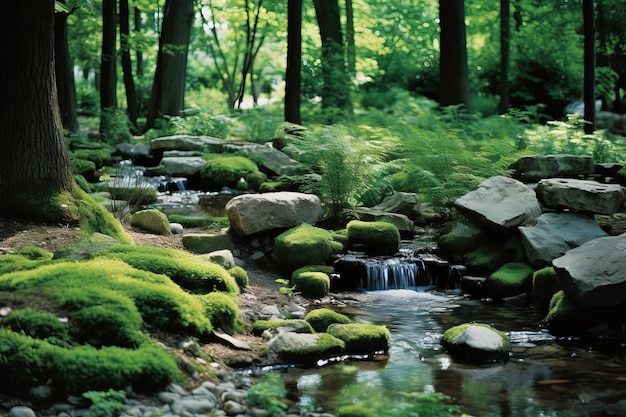 Ein Bach im Wald