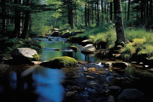 Ein Bach im Wald