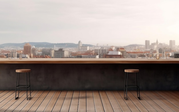 Ein Balkon mit Blick auf die Stadt