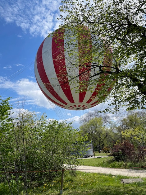 Foto ein ballon, auf dem das wort hängematte steht