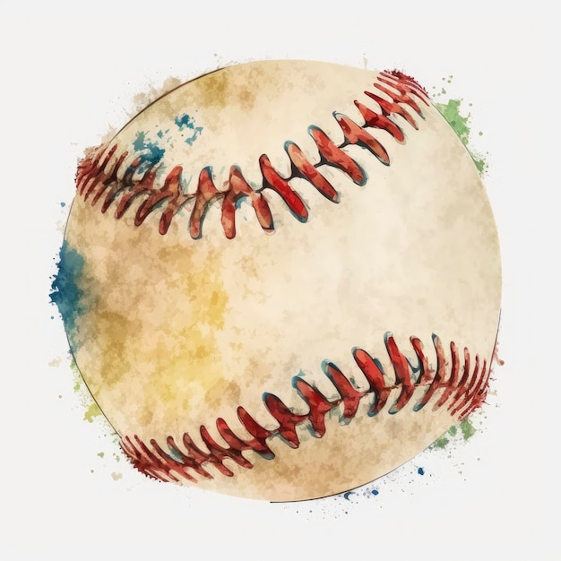 Ein Baseball mit dem Wort Baseball darauf