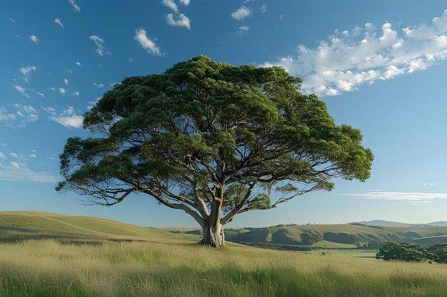 Ein Baum auf einem Feld