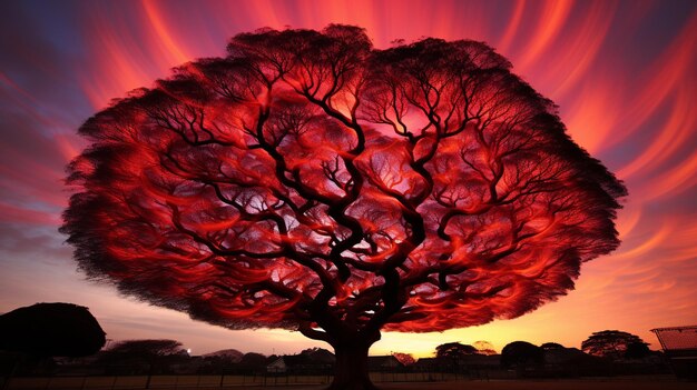 ein Baum mit dem Wort „der Name des Baumes“