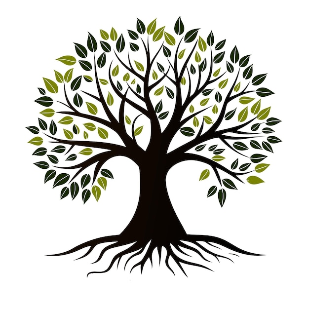 ein Baum mit grünen Blättern und ein Baum mit den Worten Friendship Day darauf geschrieben