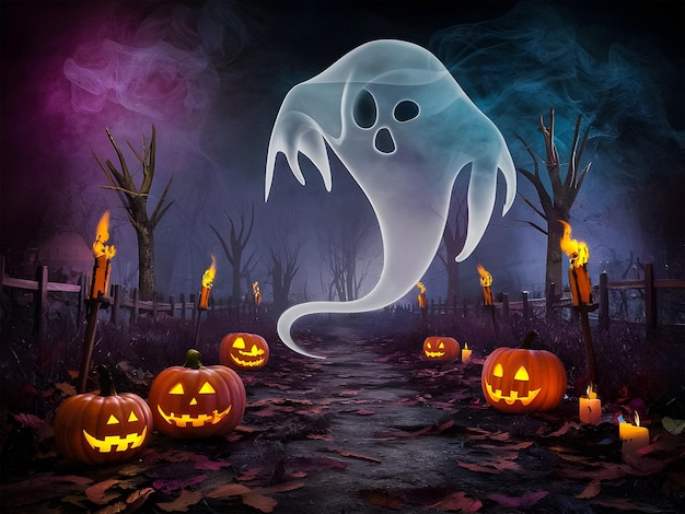 Ein beängstigender Halloween-Themen-Hintergrund