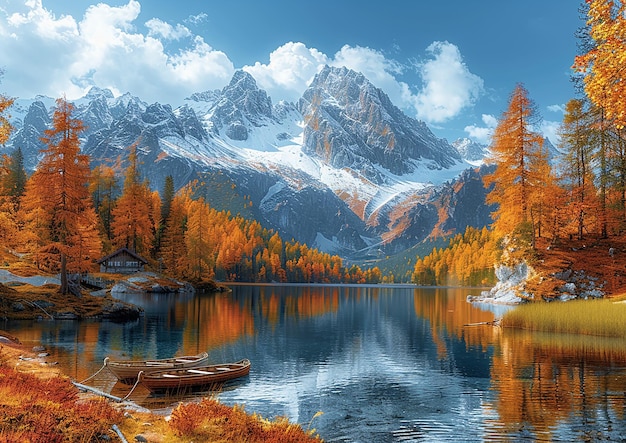 ein Bergsee mit einem See und Bäumen im Hintergrund