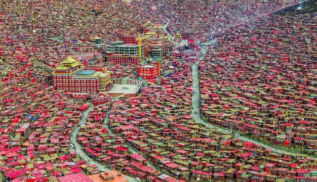 ein berühmter Lamasery in Seda, Sichuan, China.