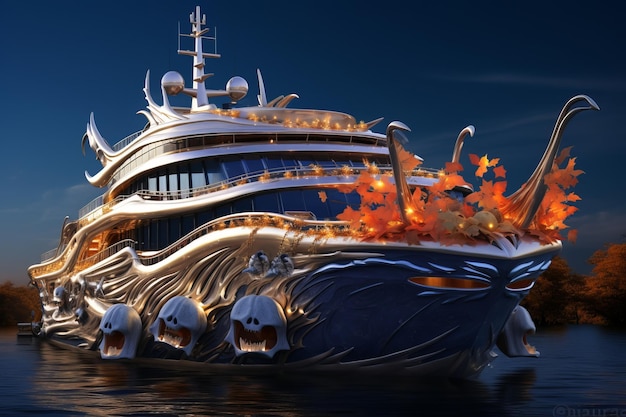 Ein bezauberndes Halloween auf der atemberaubenden TrickorTreat Mega Yacht