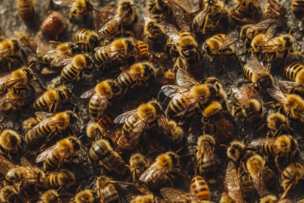 ein Bienenstock voller Bienen