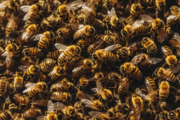 ein Bienenstock voller Bienen