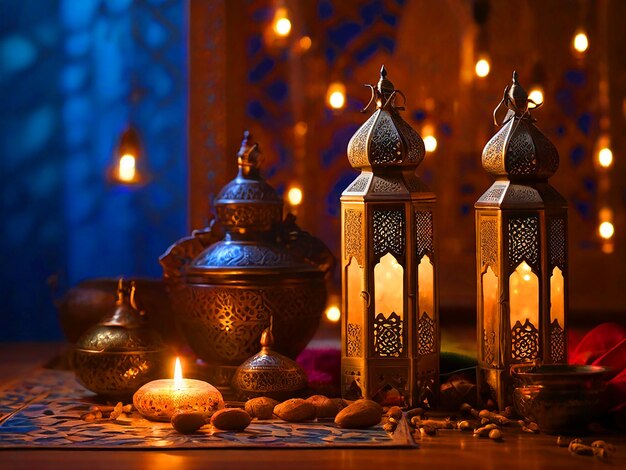 Ein Bild, das den Monat Ramadan mit marokkanischen Berührungen ausdrückt