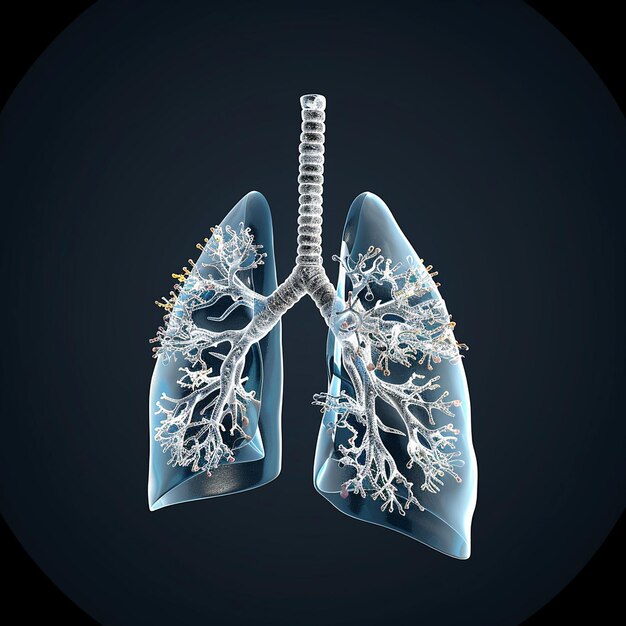 ein Bild einer Lunge und das Wort Lunge