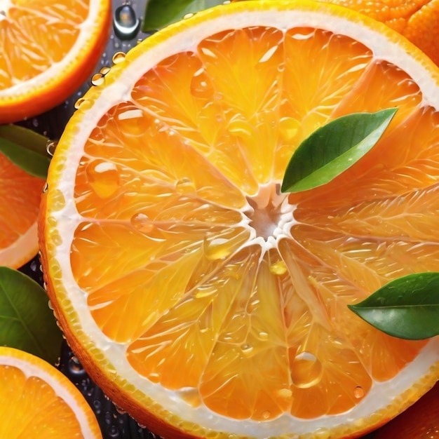 Ein Bild einer saftigen Orange