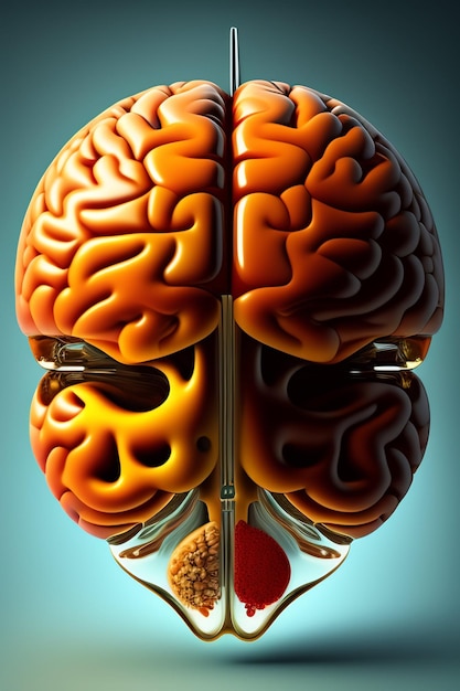 Ein Bild eines Gehirns mit dem Wort Gehirn darauf
