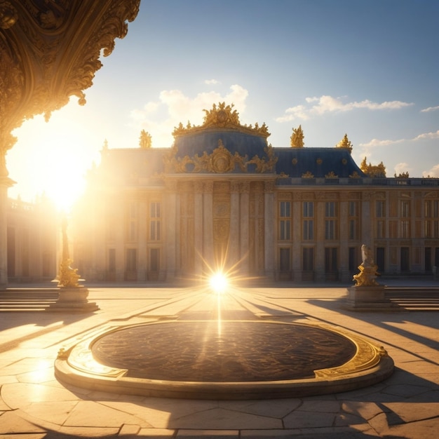 Ein Bild eines Schlosses von Versailles, als ob ich eine Leidenschaft für Wissenschaft und Ökologie habe