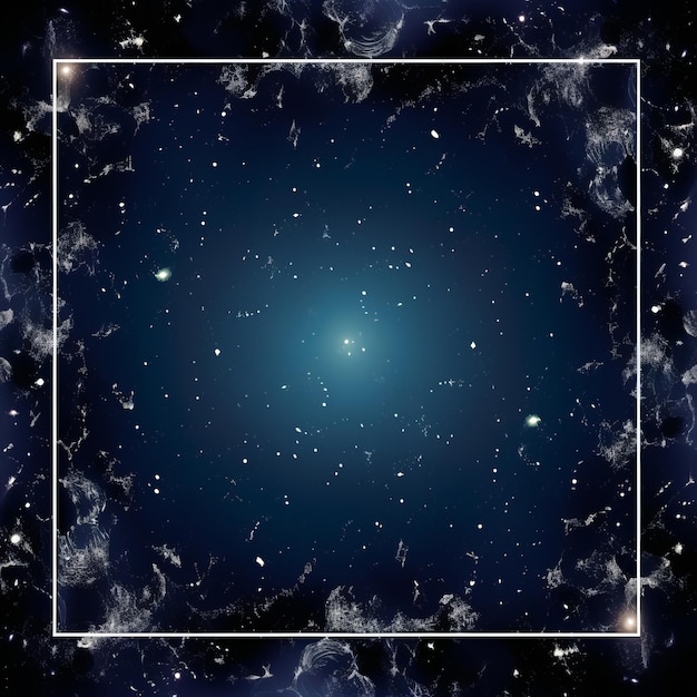 ein Bild eines Sterns am Himmel mit einem Rahmen darum herum