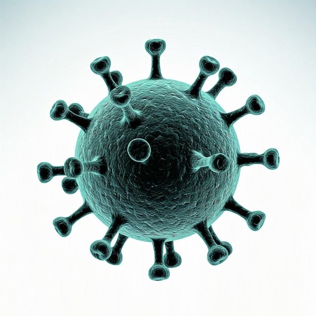 ein Bild eines Virus mit dem Wort Virus darauf