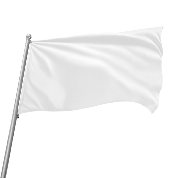 ein Bild mit einer weißen Flagge auf weißem Hintergrund