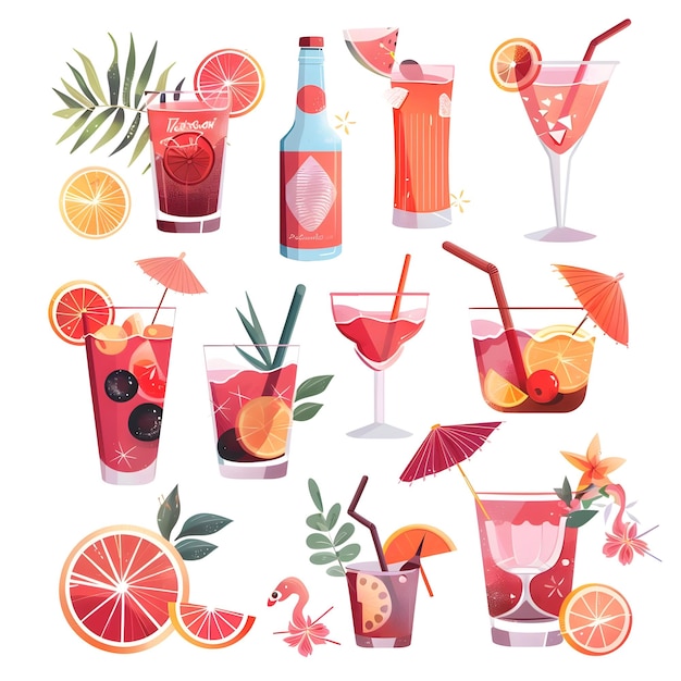 ein Bild von einem Getränk und Cocktails mit einem Bild von einem Cocktail und Cocktail