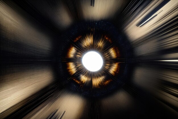 Ein Bild von einem Licht in der Mitte eines Tunnels