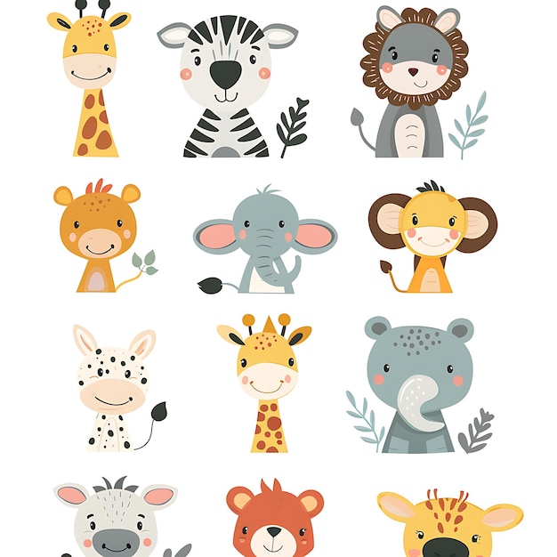 ein Bild von Giraffen und Giraffen mit verschiedenen Tieren