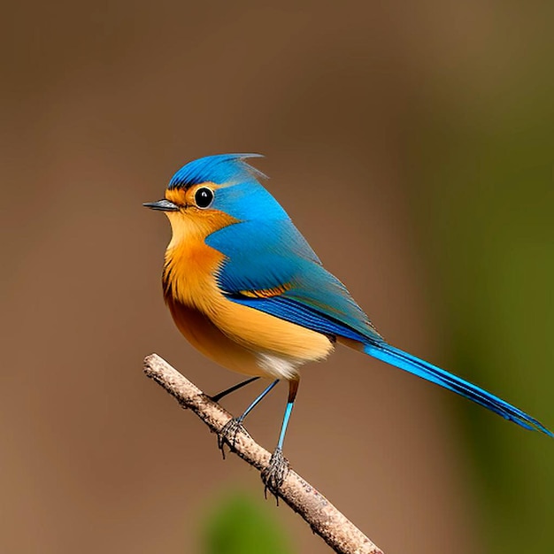 ein blau-gelber Vogel sitzt auf einem Zweig ein Bild von Paul Harvey deviantart Cloisonnism