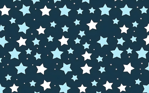 Ein blau-weißer Hintergrund mit einem weißen Stern und dem Wort „Sterne“ darauf.