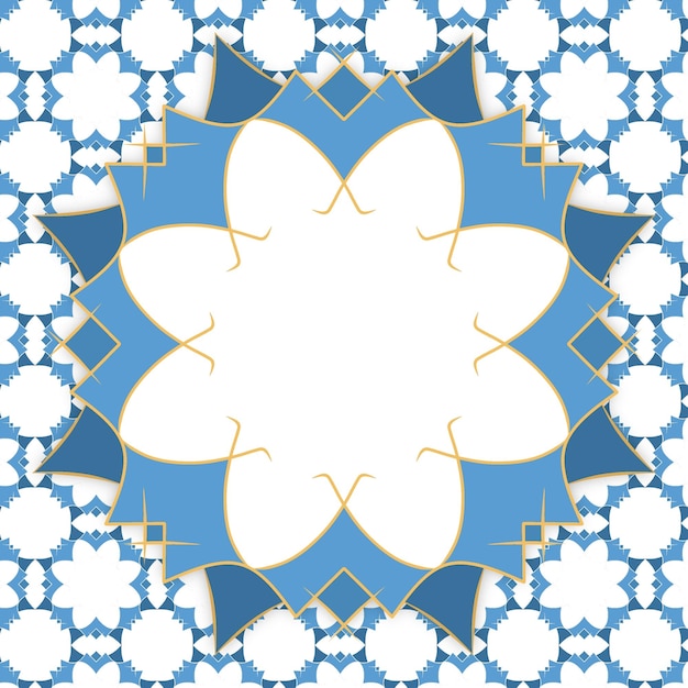 ein blau-weißes Blumenbild in Blau und Weiß