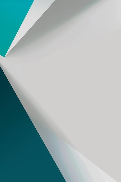 ein blau-weißes Stück Papier mit grünem und blauem Hintergrund