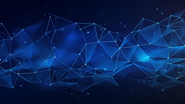 ein blauer abstrakter Hintergrund mit einem blau-weißen Design
